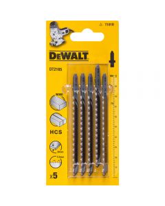 Dewalt DT2165-QZ Pack of 5 T101B Jigsaw Blades for Wood