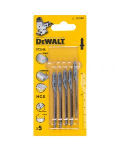 Dewalt DT2168-QZ Pack of 5 T101AO Jigsaw Blades for Wood and Laminate