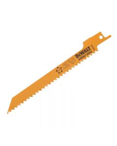 Dewalt DT2351-QZ 152mm Fine Fast Cut Reciprocating Saw Blades for Wood Pack of 5