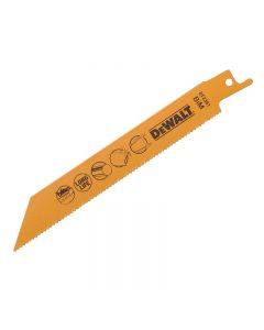 Dewalt DT2361-QZ 152mm 1.8mm Fast Cut Reciprocating Saw Blades for Metal Pack of 5