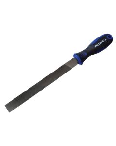 6" FLAT SMOOTH FILE PLASTIC HANDLE