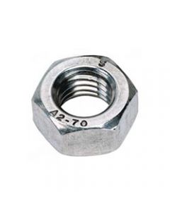 Hexagonal Full Nuts A2 (304) Stainless Steel