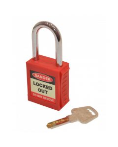 Spectrum Red Safety Lockout Padlock