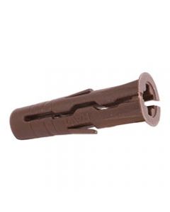 Rawlplug Uno Brown Wall Plugs Card of 96