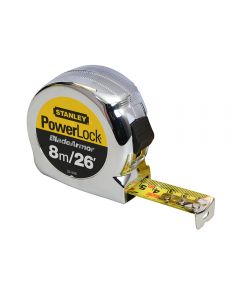 Stanley 0-33-526 Powerlock Blade Armour Tape Measure 8m