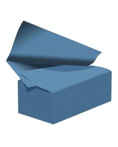 V Fold Hand Towel Single Ply Blue 3600 Pack