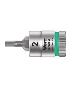 Wera 8740A In Hex Bit Sockets 1/4" Drive