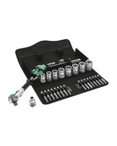 Wera 8100 Sb6 Zyklop 3/8Dr Ratchet & Socket Set 29 pce