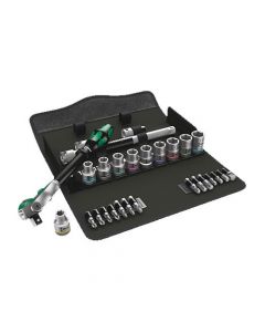 Wera 8100 Sc6 Zyklop 1/2 Dr Ratchet & Socket Set 28 pce