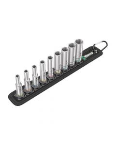 Wera 9pc 1/4" Drive 5-13mm Deep Socket Set