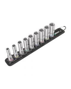 Wera 6pc 1/2" Drive 10-19mm Deep Socket Set