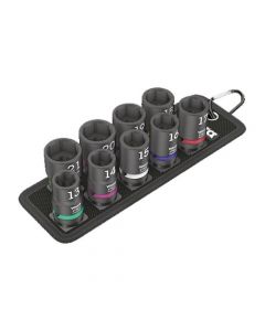 Wera 10pc Impaktor Socket Set 1/2" Drive 13-21mm