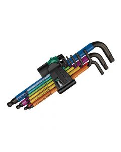 Wera Hex Plus Colour Sleeve Hex Key Set 9pc 1.5-10 mm