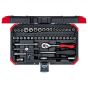 Gedore Red 1/4" Sq Dr 46Pc Socket Set 4-14mm