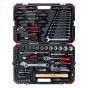 Gedore Red 1/4" & 1/2" Sq Dr Socket Set With Tools 100Pc