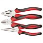 Gedore Red 3Pc Plier Set Combi, Long Nose, Side Cutter