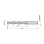 Dormer A002 HSS  Straight Jobber Drills Tin Coated DIN338