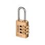 Abus 165/30mm Combination Padlock Brass 3 Digit