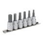 SEALEY IN HEX SOCKET SET 3/8 SQ DR" 4-10MM