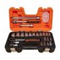 Bahco S240 Socket Set 1/2" Drive With 24 Pieces