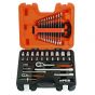 Bahco S410 Socket and Spanner Set 1/4" and 1/2" Drive with 41 Pieces