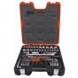 Bahco S800 Socket Set Metric and AF 1/4" and 1/2" Drive with 77 Pieces