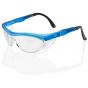 Utah Blue Frame Safety Glasses