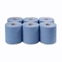1 Ply Blue Continuous Roll Towel 180m Pack Of 6