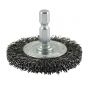 Timco 100mm Crimped Steel Wire Brush 1/4" Shank