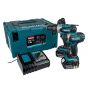 Makita DLX2145TJ 18v Li-Ion Combi Drill and Impact Driver Twin Pack 2 x 5.0Ah Batteries