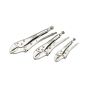 DRAPER 3PC CURVED SELF GRIP PLIERS SET