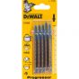 Dewalt DT2058-QZ Pack of 5 T123X Progressor Jigsaw Blades for Metal