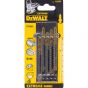 Dewalt DT2080-QZ Pack of 5 T101BIF Extreme Jigsaw Blades for Laminate