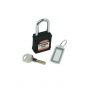 Spectrum Black Safety Lockout Padlock