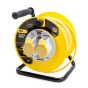 MASTERPLUG 25M 2 SKT 16A OPEN REEL YELLOW 110V
