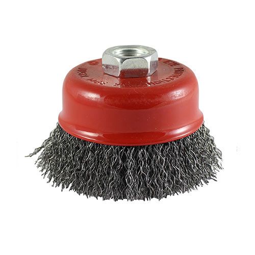 Timco 75mm Cup Brush Crimped M14 Thread