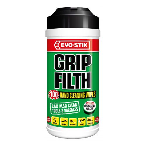 Evo-Stik Gripfilth Cleaning Wipes Pk100