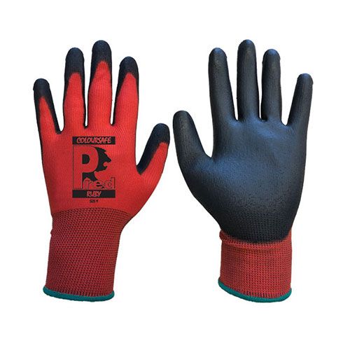Predator Ruby PU Coated Knit Wrist Gloves Cut 1
