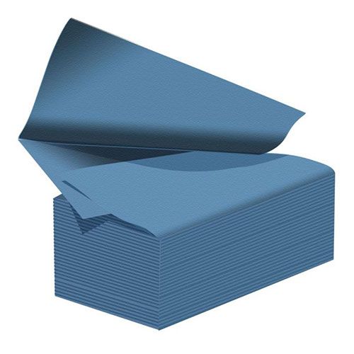 V Fold Hand Towel Single Ply Blue 3600 Pack