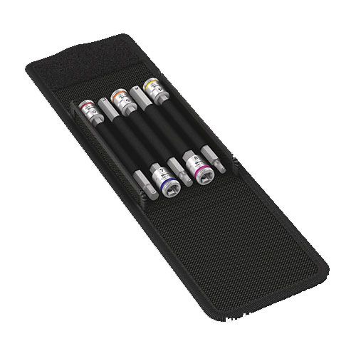 Wera 8740 5pc 1/4" Drive Long Holding Function In Hex Set