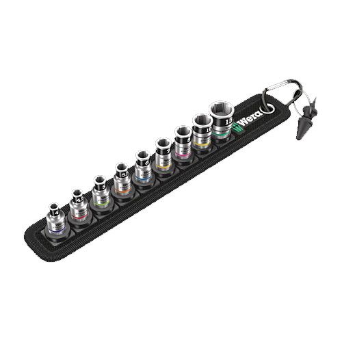 Wera 8790 9pc 1/4" Dr 4-13mm Hold Function Socket Set