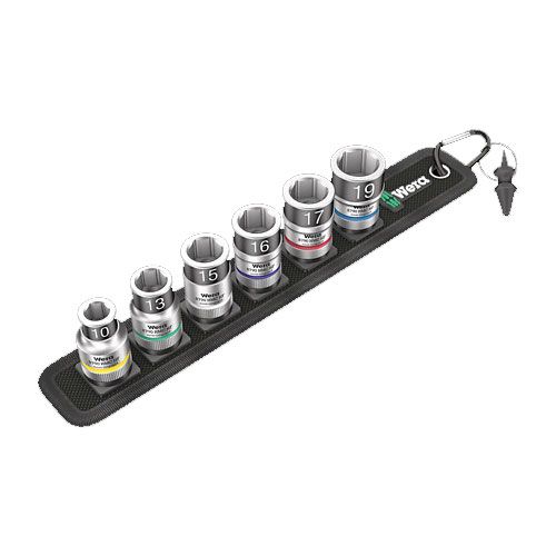 Wera 8790 7pc 10-19mm Holding Function Socket Set 1/2" Drive