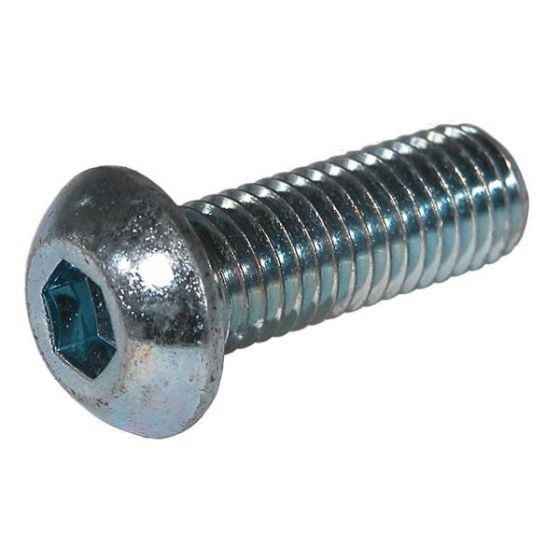 M12 Socket Button Head (Dome) Screws 10.9g Zinc Plated (Pack of 100)