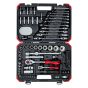Gedore Red 1/4" & 1/2" Sq Dr 92Pc Socket Set With Spanners
