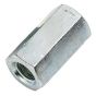 Hexagonal Connector Nuts Zinc Plated (Pack of 100)