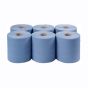 1 Ply Blue Continuous Roll Towel 180m Pack Of 6