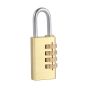 Veto 30mm Brass Combination Padlock 4 Digits