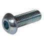 M12 Socket Button Head (Dome) Screws 10.9g Zinc Plated (Pack of 100)